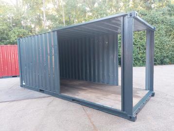 20 ft schuilstal/doorloopstal/paardenbox container  beschikbaar voor biedingen
