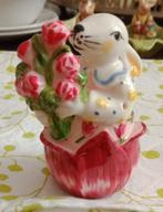 Paashaas met bloemen beeldje van Villeroy & Boch, Ophalen of Verzenden, Nieuw