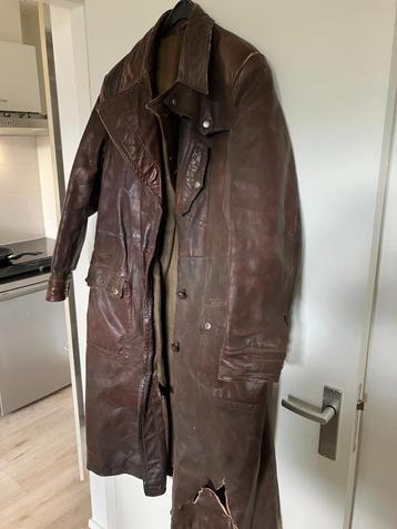 vintage leren motorjas  beschikbaar voor biedingen