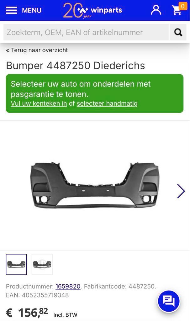 Nieuwe Voorbumper Renault Master 2020, Auto-onderdelen, Carrosserie en Plaatwerk, Bumper, Renault, Voor, Nieuw, Ophalen