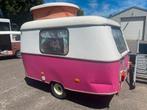 Knal roze Eriba puck caravan, Caravans en Kamperen, Caravans, Standaardzit, Tot en met 3, Lengtebed, Eriba