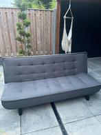 Grijze slaapbank, Ophalen, 140 cm, Zo goed als nieuw, Twijfelaar