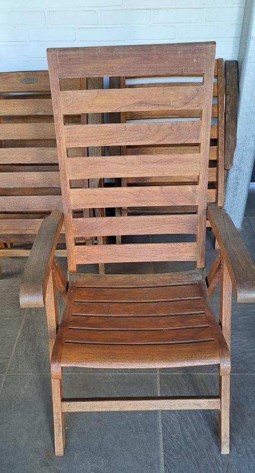 4 teakhouten tuinstoelen Summer Garden, Tuin en Terras, Tuinstoelen, Gebruikt, Teakhout, Ophalen