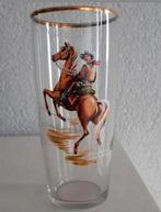 Glas met Paardenopdruk, Verzamelen, Glas en Borrelglaasjes, Ophalen of Verzenden, Zo goed als nieuw, Frisdrankglas