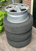 Velgen (aluminium) met 3 winterbanden, Auto-onderdelen, 17 inch, Velg(en), Gebruikt, Personenwagen