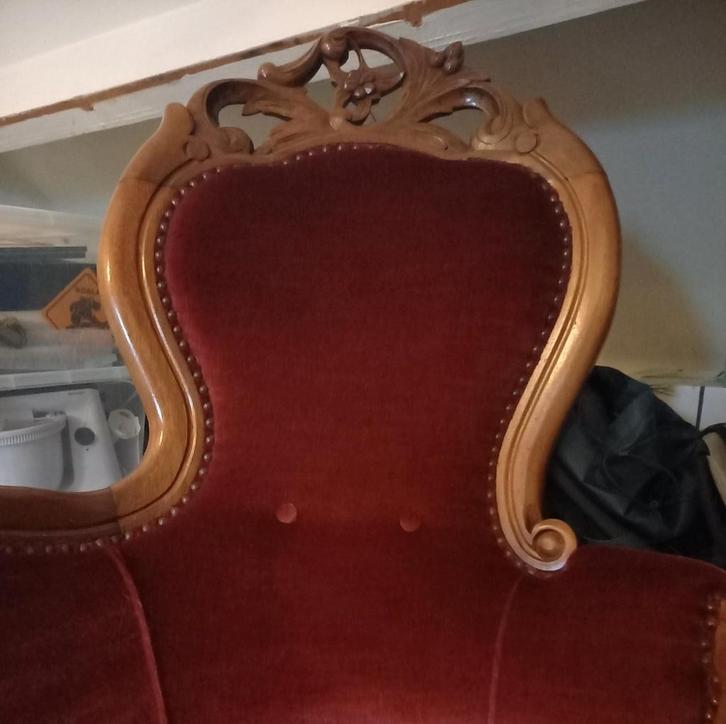 Authentieke kasteelbank (chaise longue) in zeer goede staat, Huis en Inrichting, Banken | Bankstellen, Zo goed als nieuw, Rechte bank