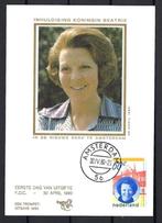 FDC kaart Inhuldiging Koningin Beatrix 30-4-1980, Postzegels en Munten, Ophalen of Verzenden, Briefkaart