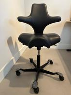HAG Capisco 8106 zwart leder als nieuw!, Huis en Inrichting, Bureaustoelen, Ophalen, Zwart, Zo goed als nieuw, Bureaustoel