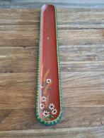 Vintage Houten Broodschaal met Bloemmotief, Ophalen of Verzenden