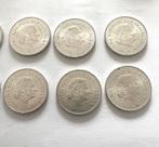 10 x zilveren tien gulden (Nederland herrijst), Koningin Juliana, Setje, Zilver, Ophalen of Verzenden