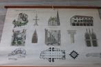 Schoolplaat Gothische Baustil Hofmann druck Wien, Ophalen, Geschiedenis