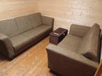 Showmodel bruine stoffen bankstel Madang, 3 + 2 zits, Huis en Inrichting, Banken | Bankstellen, Ophalen, 75 tot 100 cm, Zo goed als nieuw