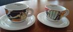 2x cappuccino le porcellane d'ancap, Ophalen, Zo goed als nieuw, Porselein, Kop en/of schotel