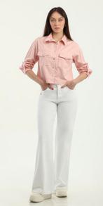 Verkort roze overhemd met steentjes, maat XL, Maat 46/48 (XL) of groter, Nieuw, Ophalen of Verzenden, Roze