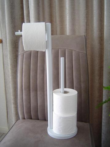Nieuw : toiletrolhouder (zonder wc rollen) , kleur: wit. beschikbaar voor biedingen