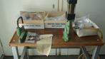 Industrie Drukknopen pers  op Tafel met Toebehoren, Gebruikt, Naaimachine, Industrieel, Ophalen