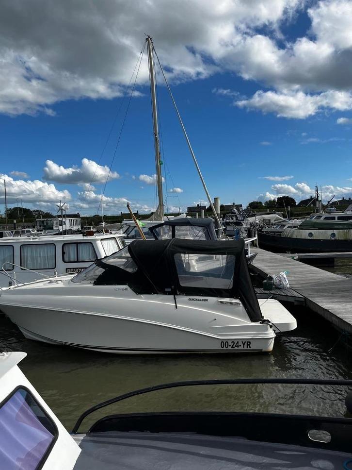 quicksilver 640 cabin motorboot, Watersport en Boten, Motorboten en Motorjachten, Zo goed als nieuw, Polyester, 6 tot 9 meter