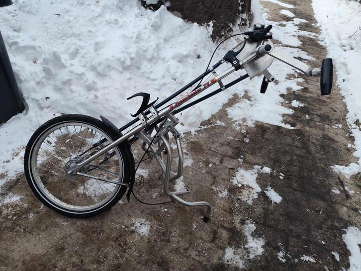 Handbike Freewheeler 7V, Diversen, Rolstoelen, Zo goed als nieuw, Duwrolstoel, Ophalen