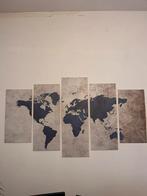 Schilderij wereldkaart, Ophalen