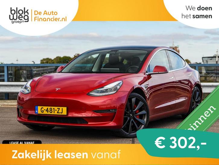 Tesla Model 3 Performance AWD 75 kWh 462 PK FSD € 21.950,0, Auto's, Tesla, Bedrijf, Te koop, Model 3, ABS, Adaptive Cruise Control
