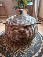 Grote  boho mand, Huis en Inrichting, Ophalen, Rond, Riet
