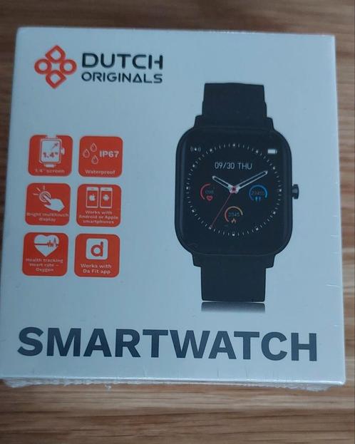 Smartwatch met sportmodus (  zwart) dutch Originals, Sieraden, Tassen en Uiterlijk, Smartwatches, Nieuw, Android, Zwart, Hartslag