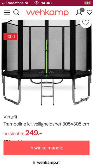 Trampoline Wehkamp beschikbaar voor biedingen