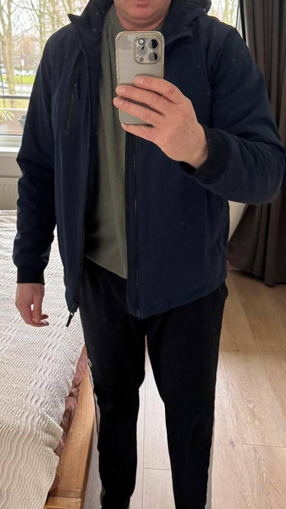 Cast Iron winterjas XXXL, Kleding | Heren, Jassen | Winter, Zo goed als nieuw, Overige maten, Blauw, Ophalen of Verzenden