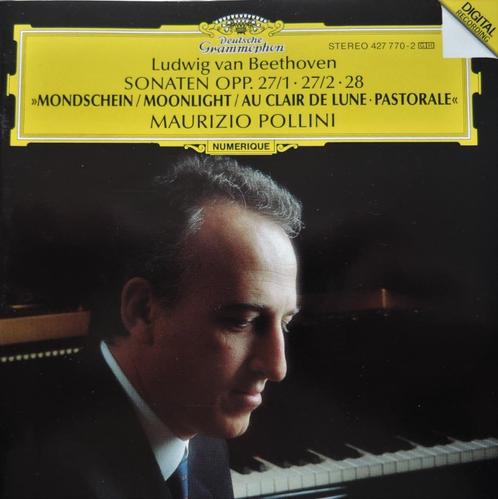 Beethoven / Pianosonaten 13, 14 en 15 - Maurizio Pollini, Cd's en Dvd's, Cd's | Klassiek, Zo goed als nieuw, Kamermuziek, Verzenden