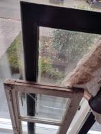 2 oude houten ramen, decoratie brocante, Antiek en Kunst, Curiosa en Brocante, Ophalen