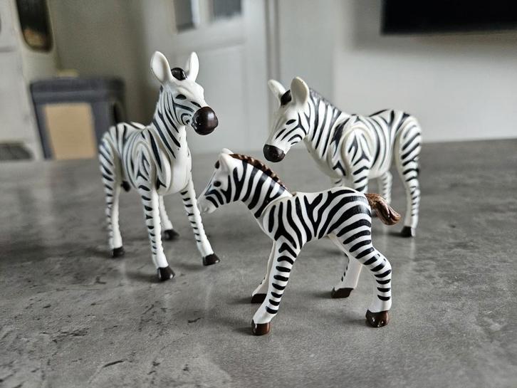 Playmobil Zebra Familie, Kinderen en Baby's, Speelgoed | Actiefiguren, Zo goed als nieuw, Ophalen of Verzenden