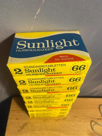 9x Vintage Sunlight huishoudzeep beschikbaar voor biedingen