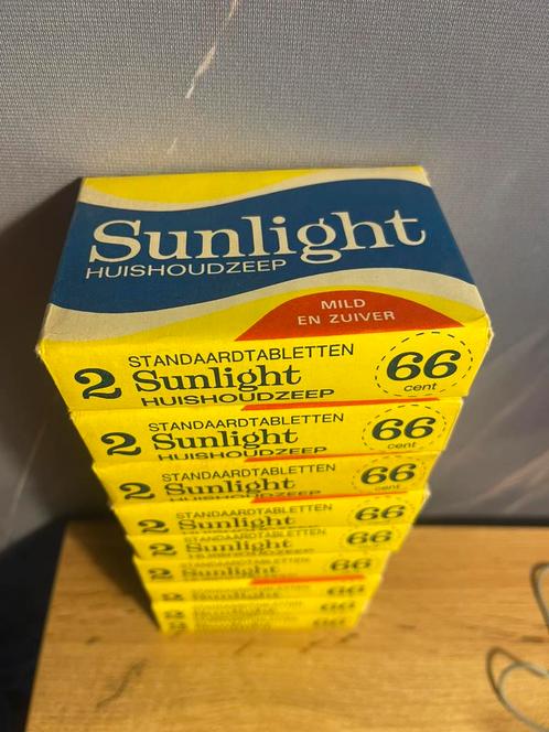 9x Vintage Sunlight huishoudzeep, Antiek en Kunst, Antiek | Keukenbenodigdheden, Ophalen of Verzenden