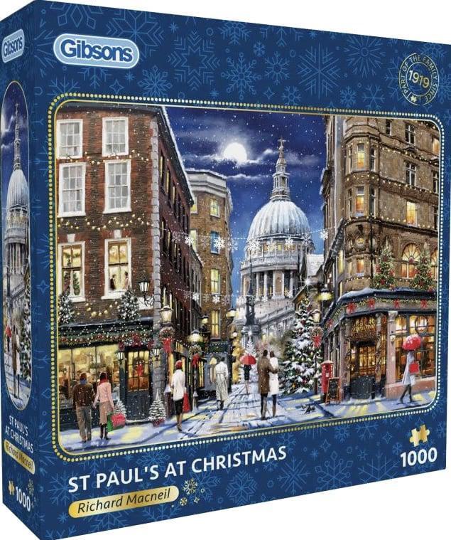 Gibsons - St Pauls at Christmas - 1000 stukjes  (NIEUW), Hobby en Vrije tijd, Denksport en Puzzels, Nieuw, Legpuzzel, 500 t/m 1500 stukjes
