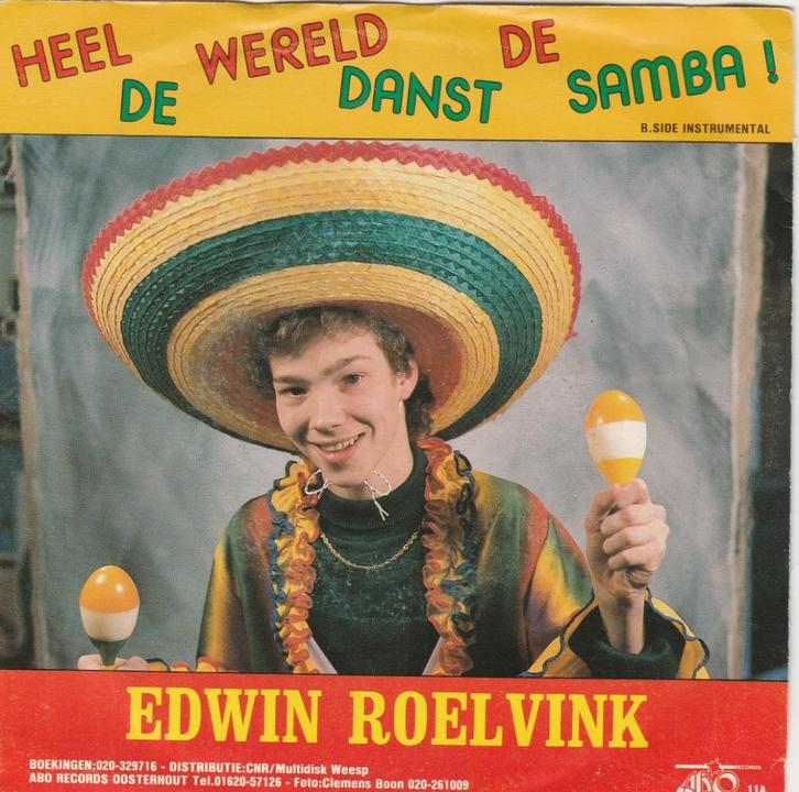 PIRAAT Edwin Roelvink ‎– Heel De Wereld Danst De Samba, Cd's en Dvd's, Vinyl Singles, Gebruikt, Nederlandstalig, Ophalen
