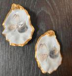 Handgemaakte Oesters met Gouden Randje en Eigen Afbeelding, Overige materialen, Schaal, Nieuw, Ophalen of Verzenden
