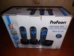 nieuwe Profoon PDX-8135 dect telefoonset met 3 toestellen, Telecommunicatie, Vaste telefoons | Handsets en Draadloos, Ophalen