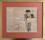 Kees Timmer aquarel/tekening, Ophalen