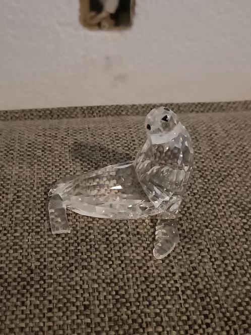 Swarovski zeeleeuw moeder, Verzamelen, Swarovski, Zo goed als nieuw, Figuurtje, Ophalen of Verzenden