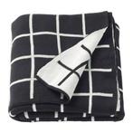 IKEA ALMALIE katoenen plaid - zwart wit ruit, Ophalen of Verzenden, Zo goed als nieuw