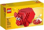 40155 spaarvarken / Piggy coin bank, Nieuw, Complete set, Ophalen of Verzenden, Lego