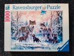 Ravensburger - Wolven in Winterlandschap, Ophalen of Verzenden, 500 t/m 1500 stukjes, Zo goed als nieuw, Legpuzzel