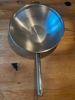 Demeyere Wokpan RVS 36 cm, Gebruikt, Inductieplaat, Ophalen of Verzenden, Rvs