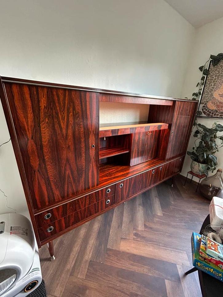 Vintage Highboard / dressoir, Huis en Inrichting, Kasten | Dressoirs, Zo goed als nieuw, 25 tot 50 cm, Ophalen
