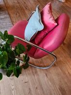 Vintage retro fauteuil, 75 tot 100 cm, Metaal, Zo goed als nieuw, 50 tot 75 cm