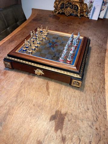 Franklin Mint – Battle of Waterloo Schaakset (Deluxe Editie) beschikbaar voor biedingen