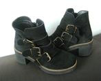 leer plateau steampunk halloween laarzen goth punk rock 90's, Verzenden, Zwart, Steampunk retro, Zo goed als nieuw