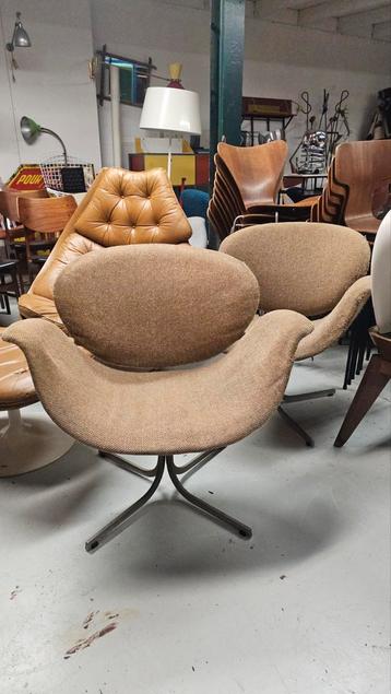 2 Artifort tulip stoelen eerste editie pierre paulin beschikbaar voor biedingen