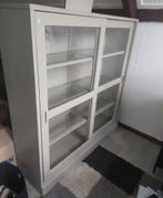Glas en houd boekenkast, Huis en Inrichting, Ophalen, Met deur(en), Monochrome modern, 100 tot 150 cm