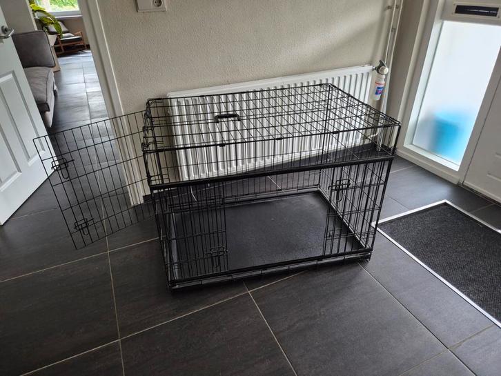 Duvo Ninja hondenbench met schuifdeur, Dieren en Toebehoren, Hondenhokken, Zo goed als nieuw, Minder dan 65 cm, 110 cm of meer